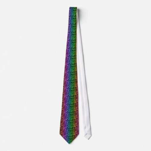 floral pride black rainbow mens tie