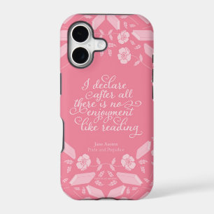 Floral Pride & Prejudice Jane Austen Bookish Quote iPhone 17 Case