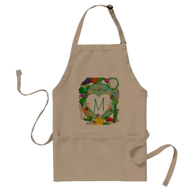 Floral Print Apron Personalised Gardener Gift Idea (Front)