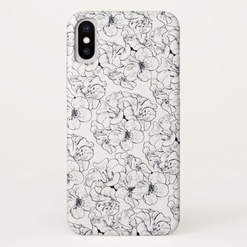 Floral Print iPhone X Case