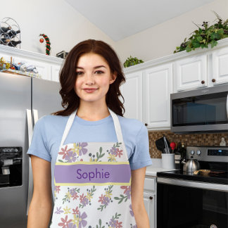 Floral print charismatic appron apron