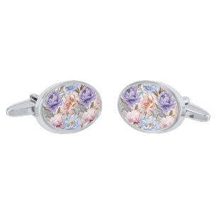 Floral Print Cufflinks