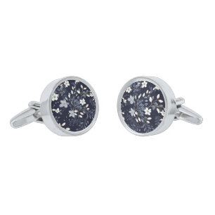 Floral Print Cufflinks
