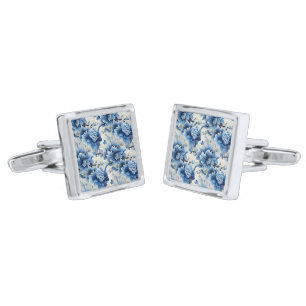 Floral Print Cufflinks 