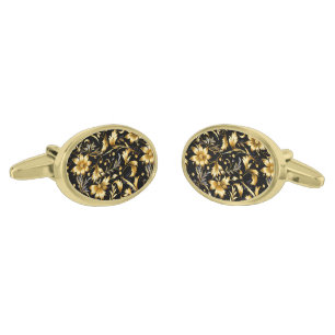 Floral Print Cufflinks
