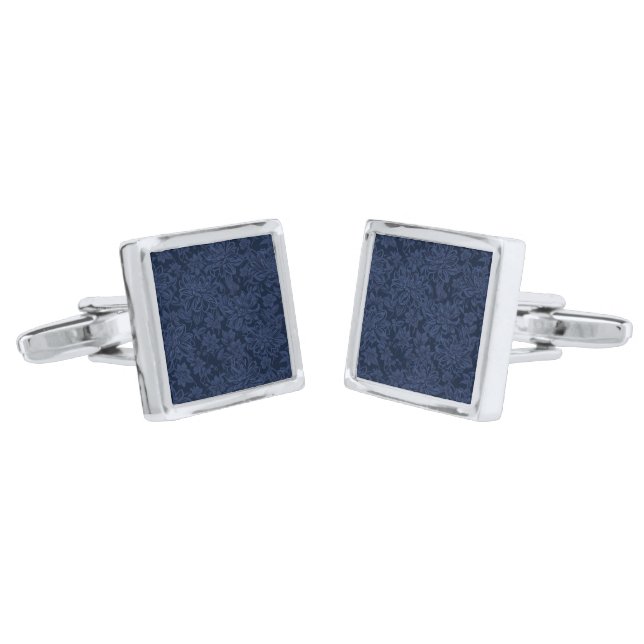 Floral Print Cufflinks  (Angled)