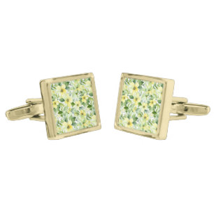 Floral Print Cufflinks