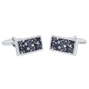 Floral Print Cufflinks