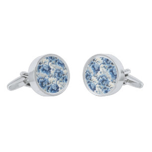 Floral Print Cufflinks
