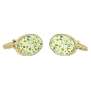 Floral Print Cufflinks