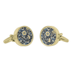 Floral Print Cufflinks