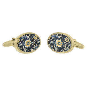 Floral Print Cufflinks