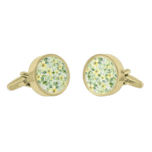 Floral Print Cufflinks 