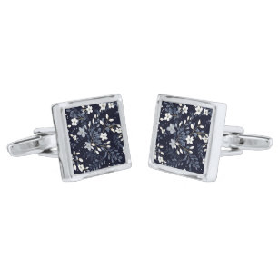 Floral Print Cufflinks