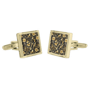 Floral Print Cufflinks