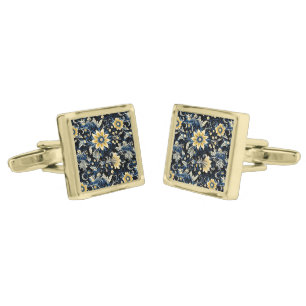 Floral Print Cufflinks 