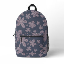 Floral Print Cut Sew Backpack