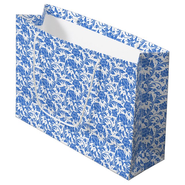 Floral Print Gift Bag (Front Angled)