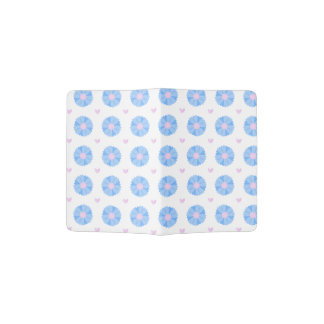 Floral print in soft spring colors passport holder