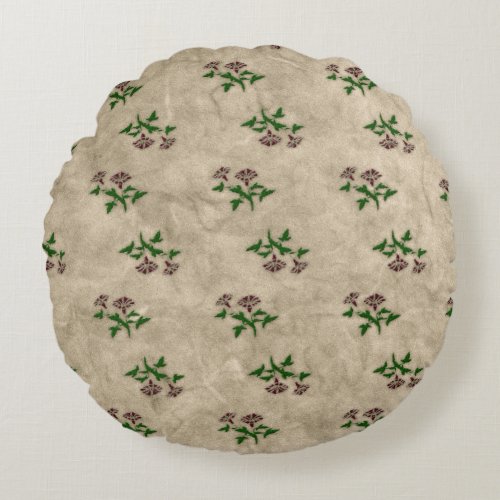 Floral Print Shabby Chic Throw Pillow