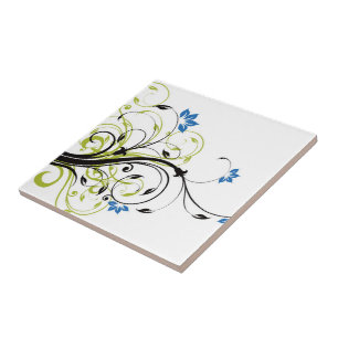 Floral Print Tile