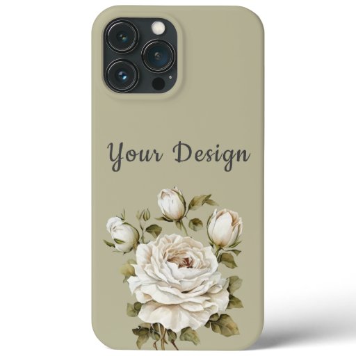 Floral print with your design iPhone / iPad case