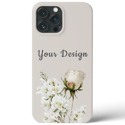 Floral print with your design iPhone / iPad case