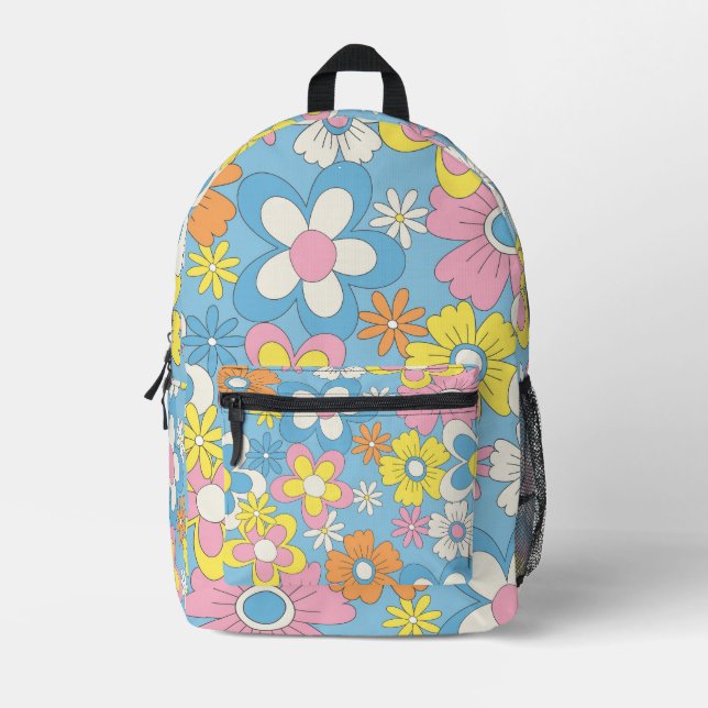 Floral Printed Backpack (Front)