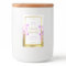 Floral Product Packaging Labels White Gold Purple