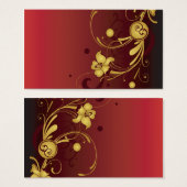 Floral Profile Card (Front & Back)