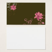 Floral Profile Card (Front & Back)