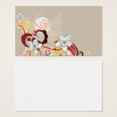 Floral Profile Card (Front & Back)