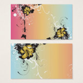 Floral Profile Card (Front & Back)