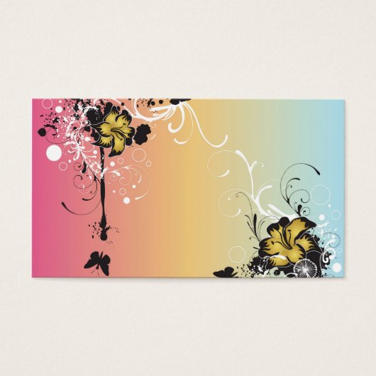 Floral Profile Card (Front)