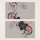 Floral Profile Card (Front & Back)