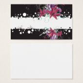 Floral Profile Card (Front & Back)