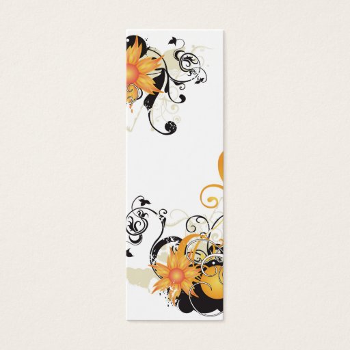 Customizable Floral Profile Card Business Card Templates