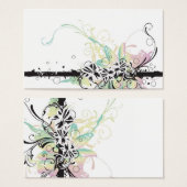 Floral Profile Card (Front & Back)