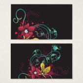 Floral Profile Card (Front & Back)