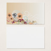 Floral Profile Card (Front & Back)