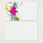 Floral Profile Card (Front & Back)