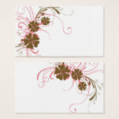 Floral Profile Card (Front & Back)