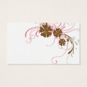 Floral Profile Card (Back)