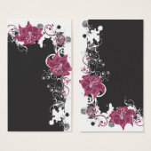 Floral Profile Card (Front & Back)