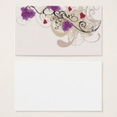 Floral Profile Card (Front & Back)