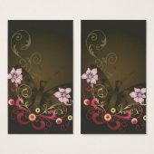 Floral Profile Card (Front & Back)