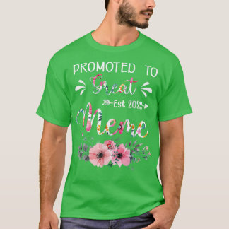 Floral Promoted To Great Meme 2022 Mothers Day Gif T-Shirt