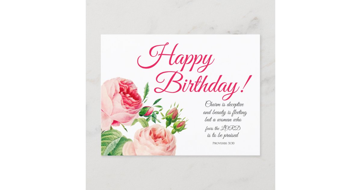 FEMALE LADIES HAPPY BIRTHDAY GREETINGS CARD BEAUTIFUL FLOWER CARD ROSE  BLOSSOM