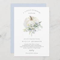 Floral Pumpkin Baby Shower Invitation