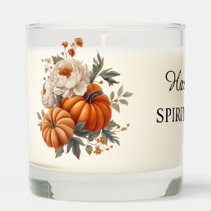 Floral & Pumpkin Harvest the Spirit of Fall Scented Candle